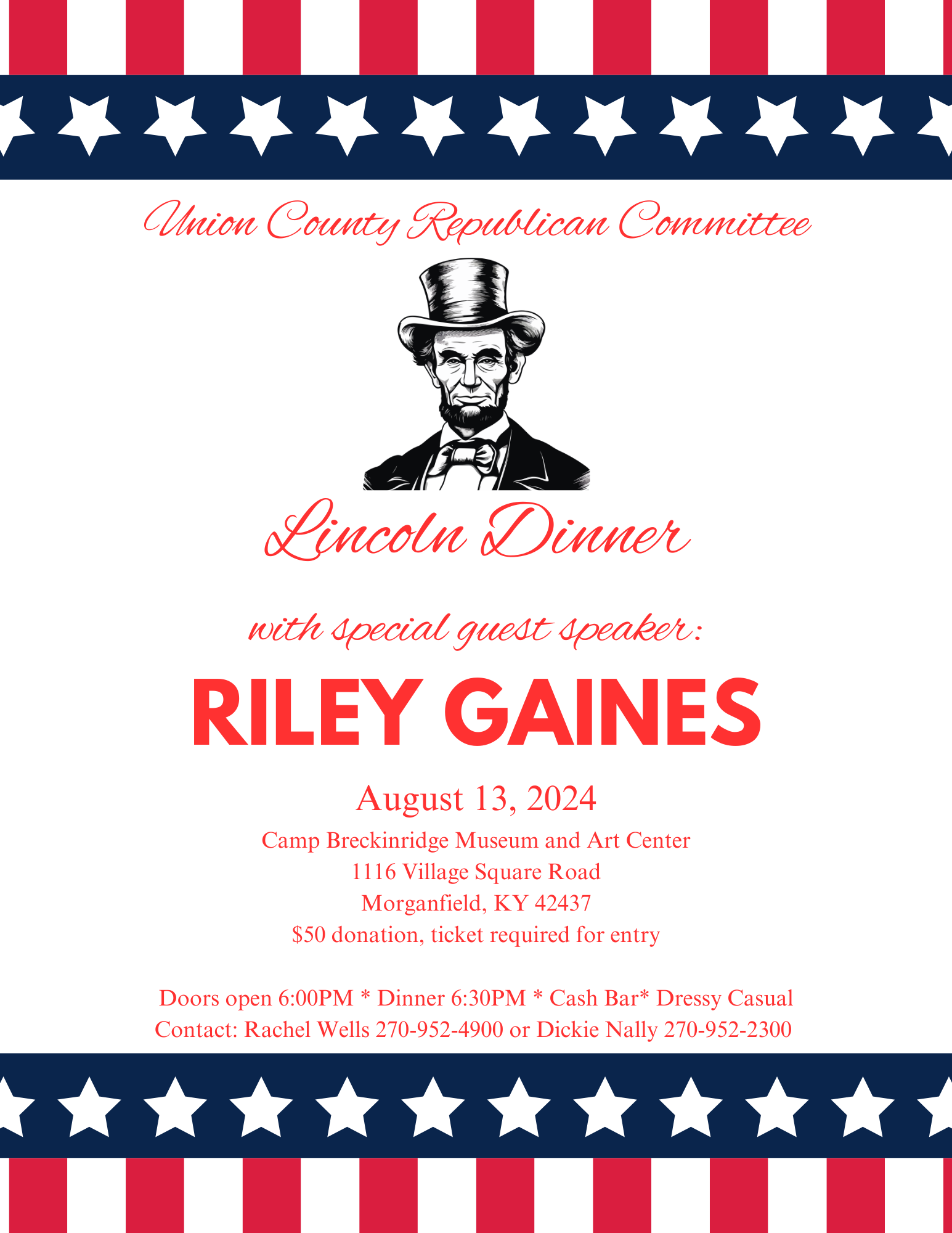 Lincoln Dinner Flyer